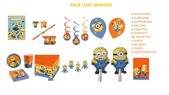 kit luxe anniversaire minions