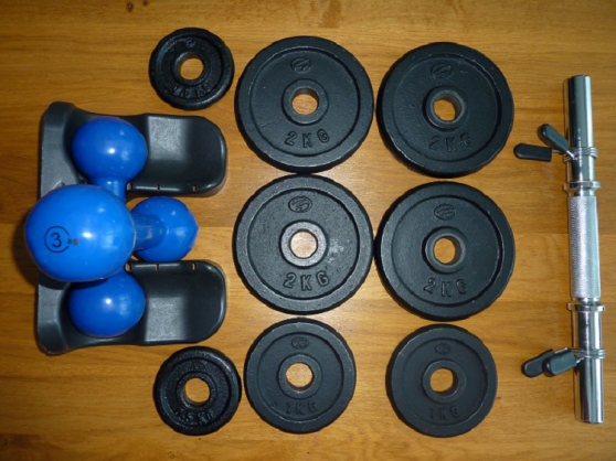 KIT HALTERE 11 KG ET HALTERE FITNESS